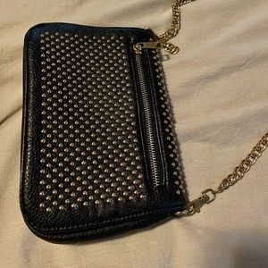 Faux Leather Studded Cross Body